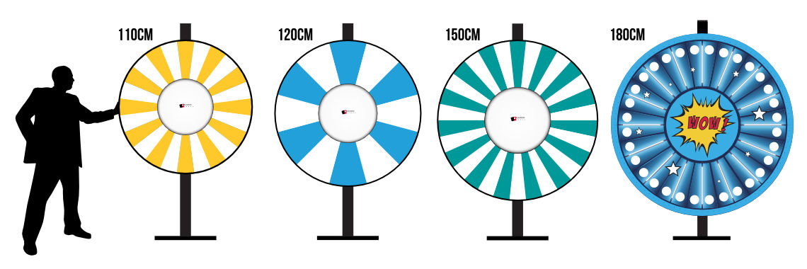 Prize Wheels 110cm to 150cm