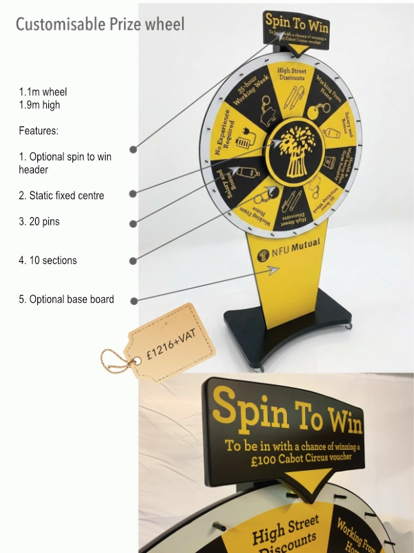 Custom Branded Prize Wheel 2