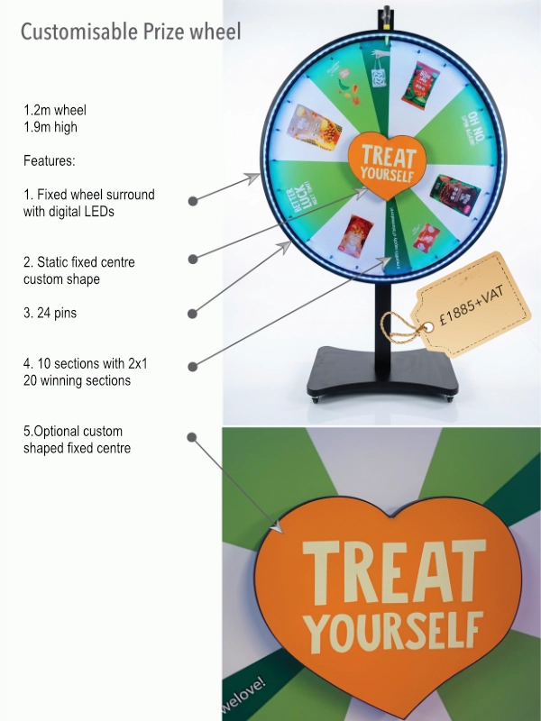 Custom Branded Prize Wheel 7