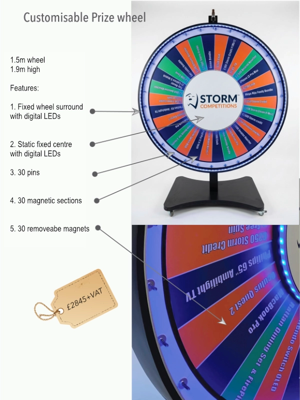 Custom Branded Prize Wheel 8