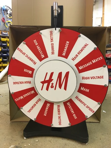 Custom Table Top Prize Wheel